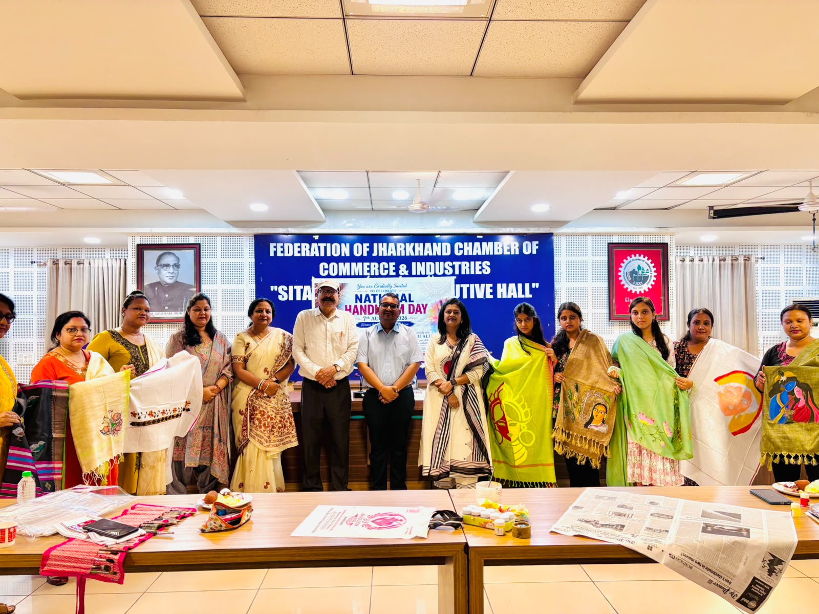 Women Entrepreneurs Mark Handloom Day Eve with Special Workshop at Chamber Bhawan.