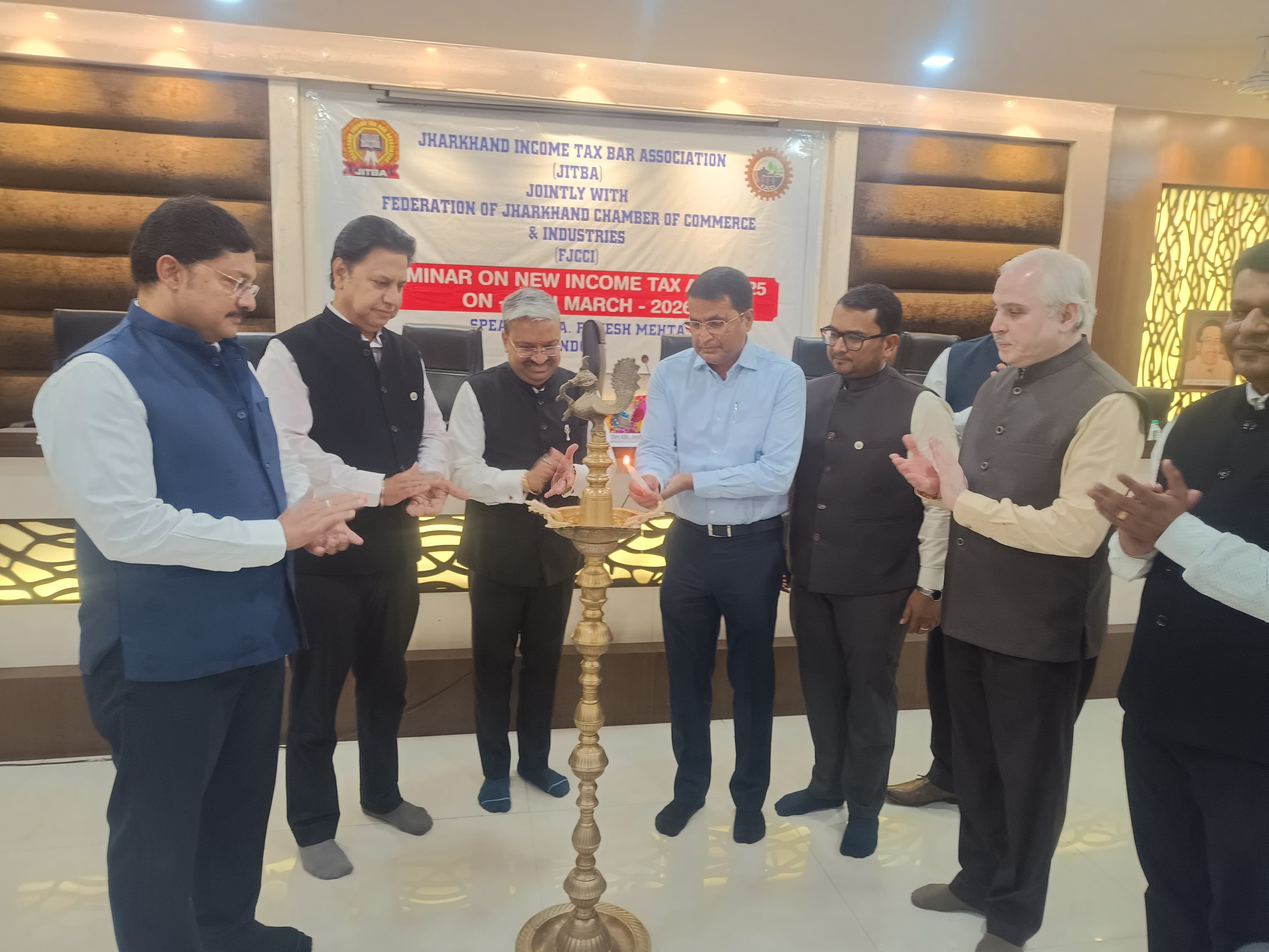 FJCCI and Jharkhand IT Bar Association Host Seminar on New Income Tax Act 2025 at Chamber Bhawan.