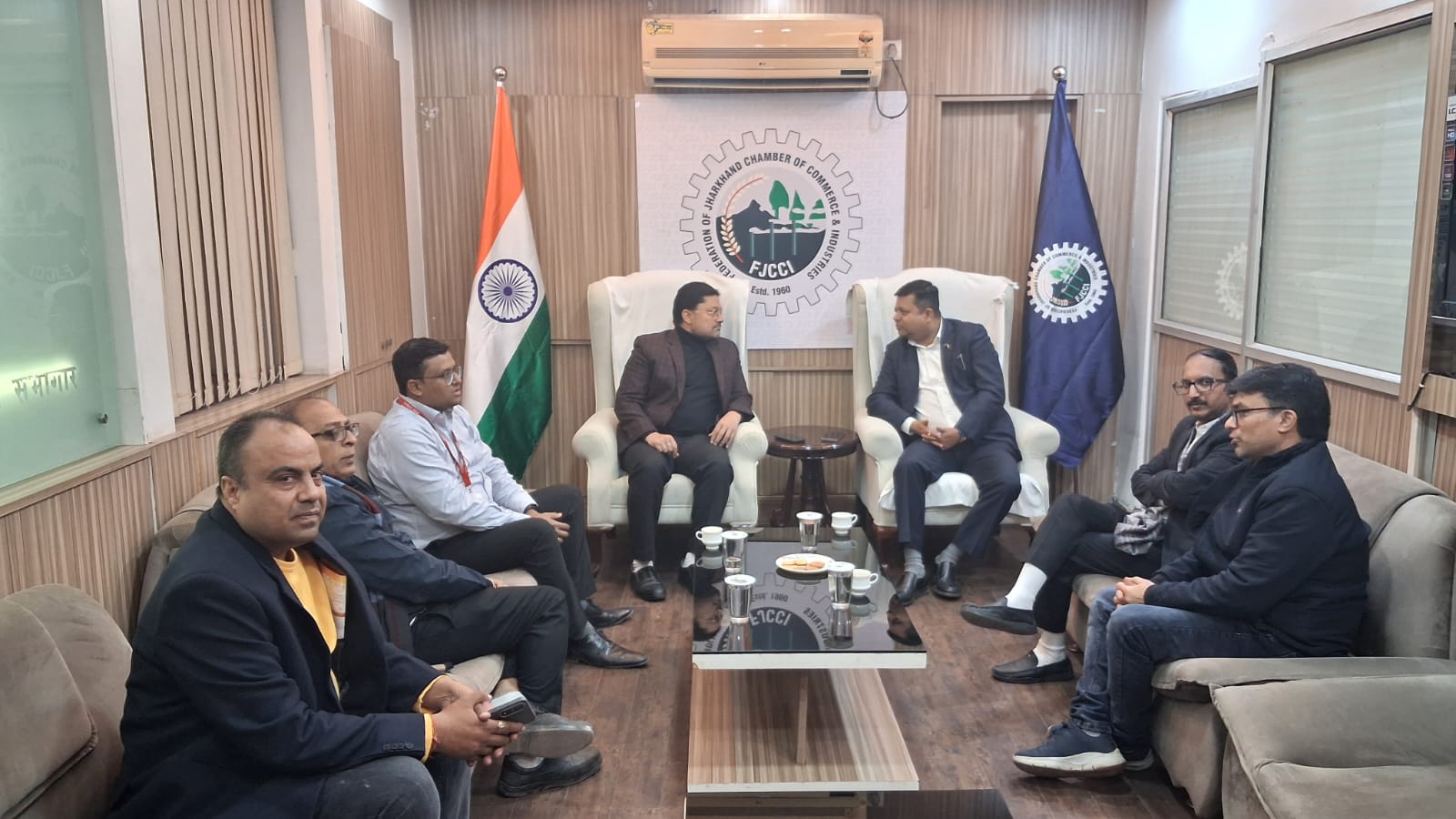 FJCCI and Air India Hold High-Level Meet at Chamber Bhawan Over New Flight Services.