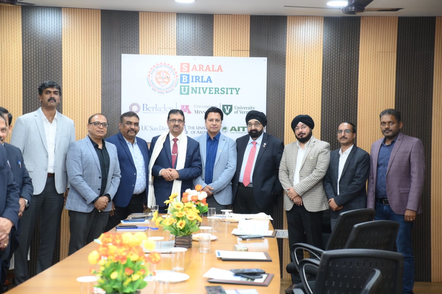 Indo-American Chamber Director Jagdip Ahluwalia Addresses Sarala Brla University on US Investment Opportunities.