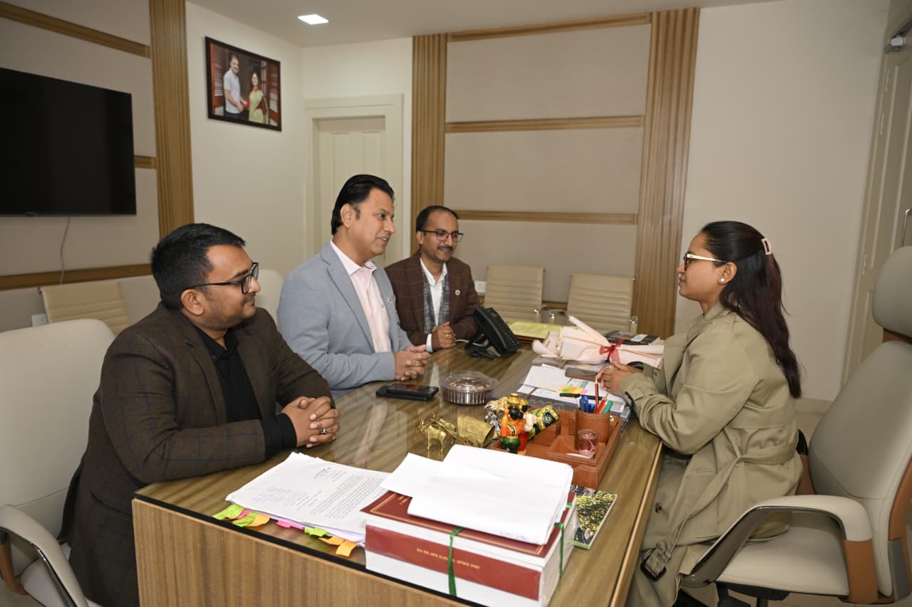 Chamber Delegation Meets Hon'ble Agriculture Minister Smt. Shilpi Neha Tirkey.