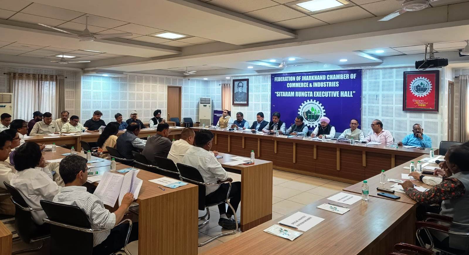 FJCCI President Aditya Malhotra Chairs the 6th Executive Committee Meeting at Chamber Bhawan.