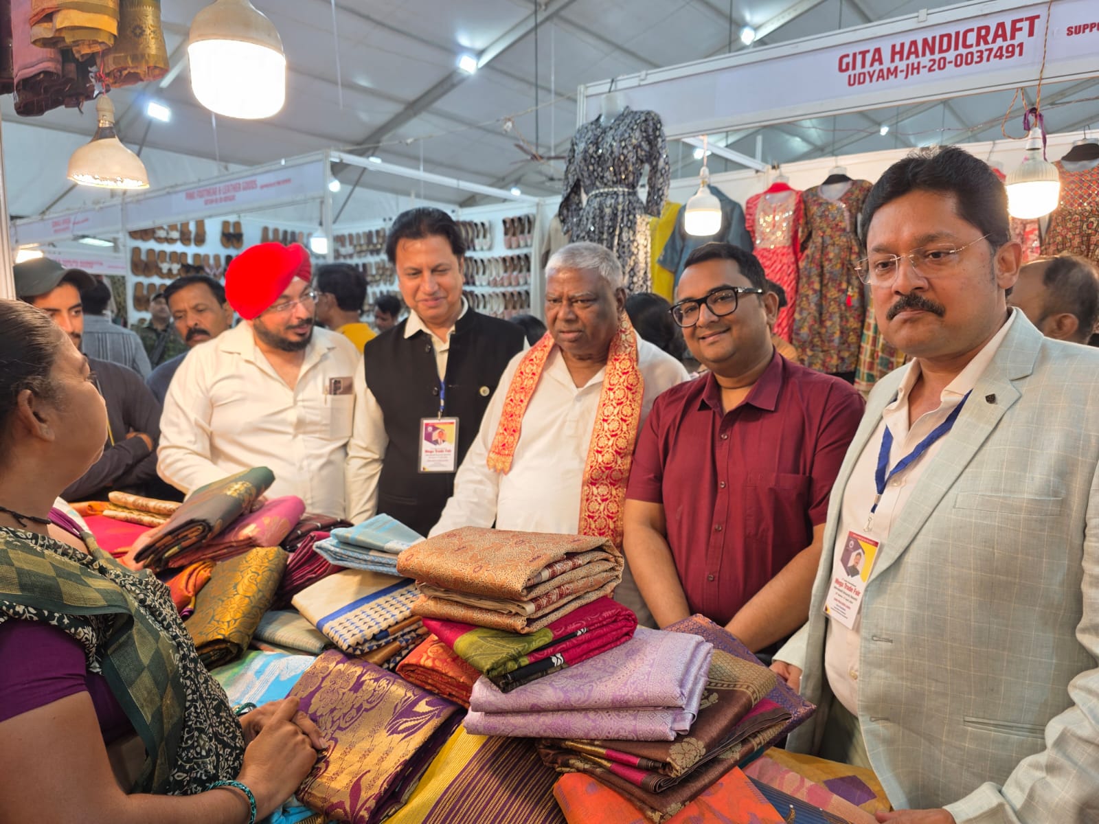 Shri Mathura Mahto, MLA, Inspects Stalls at IIMTF During Official Visit