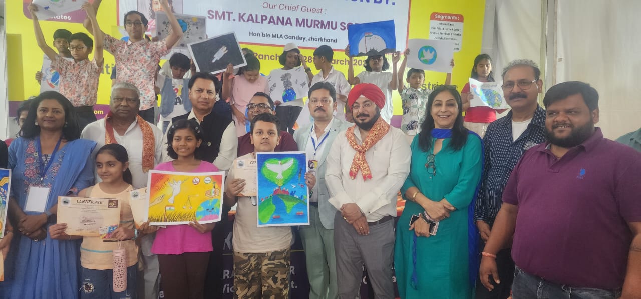 Young Artists Shine: Painting Competition Held for Kids Aged 6–16 at Mega Trade Fair