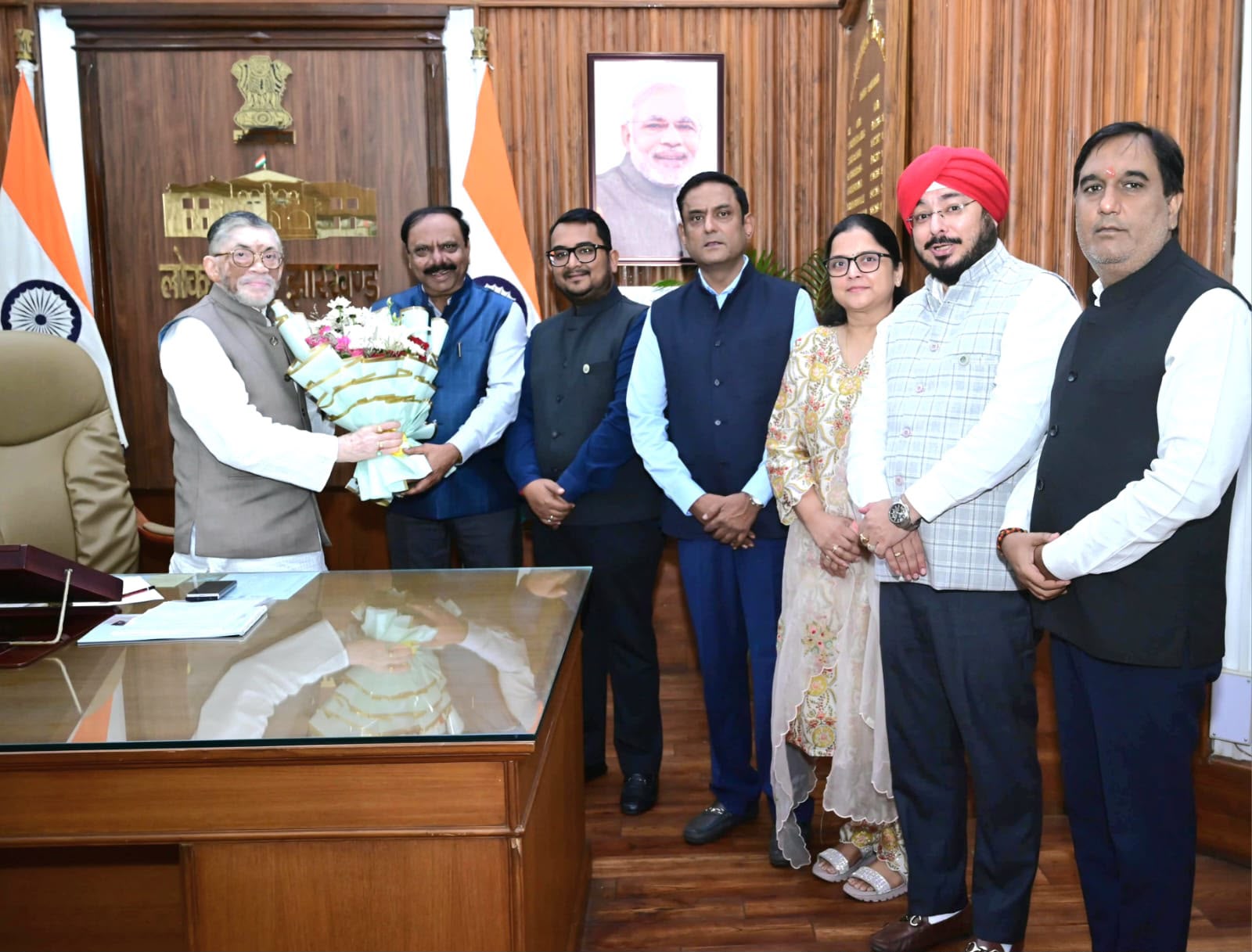 Newly Elected FJCCI Office Bearers Meets Governor Santosh Kumar Gangwar at Raj Bhavan.