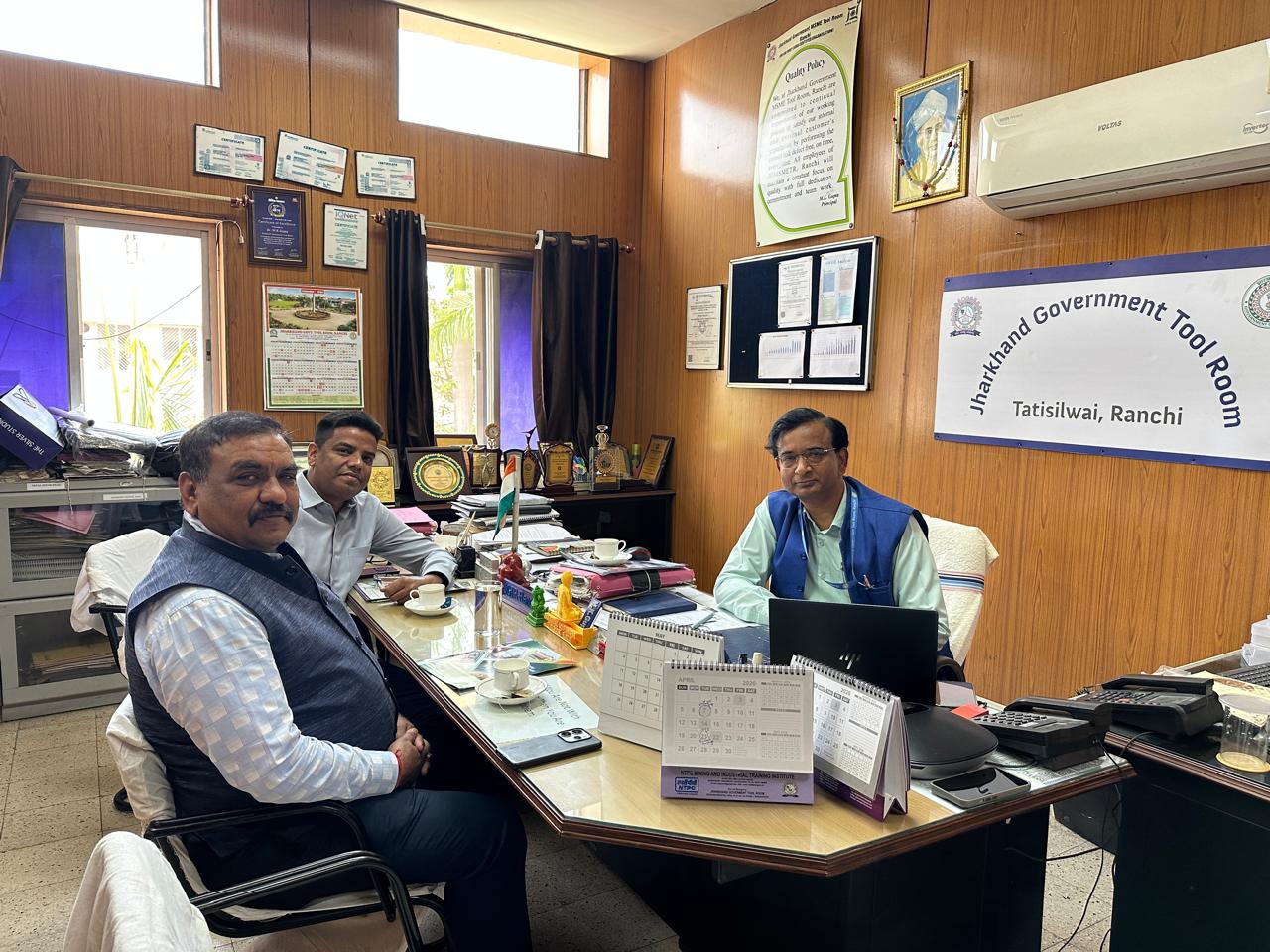 FJCCI Delegation Holds High-Level Review Meeting with Tool Room MD Regarding Recent MOU.