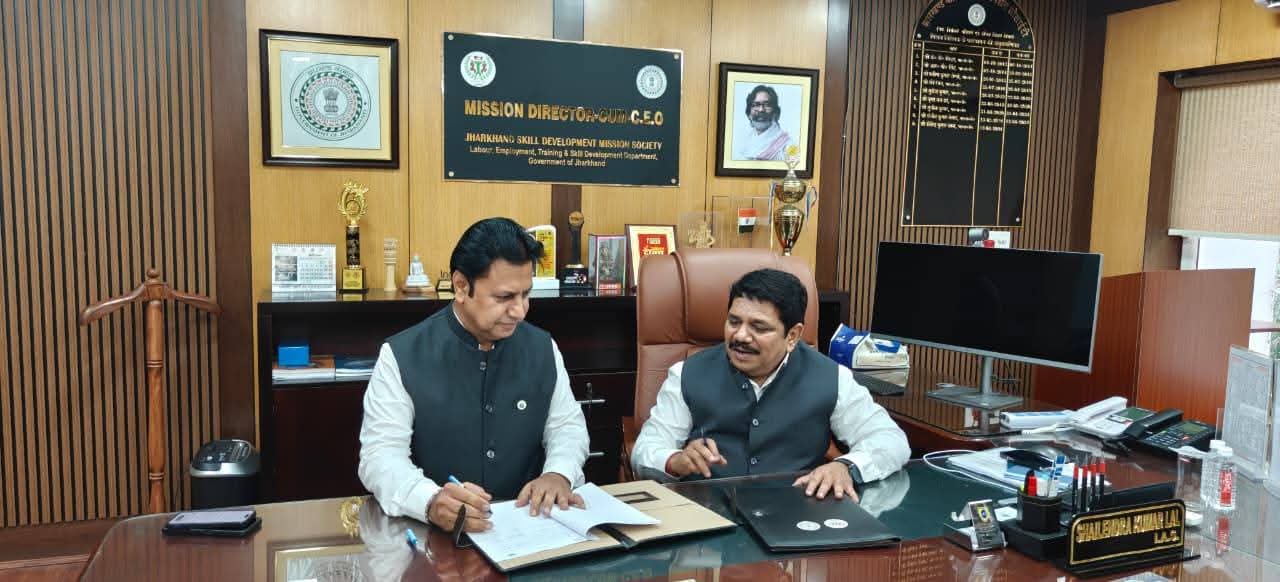 MoU Signed to Bridge Skill Gap: JSDMS to Train Jharkhand Youth for Industry Needs.